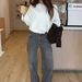 Women's Fashion Casual Straight Leg Jeans Five Pointed Star Detail Loose Fit European American Style_ecoleips.com
