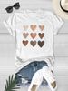 European And American Cross-border Foreign Trade Wholesale Clothing, Simple Heart-shaped Round Neck Plus-size_ecoleips.com