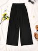 Women's Clothing Seaside Vacation Solid Color Lace Beach Pants Loose Trousers Wide Leg Beach Sun Protection Pants_ecoleips.com