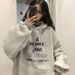 autumn And Winter New Korean-style Thin Hooded Sweatshirt Women, Trendy Loose Top Students, Versatile For_ecoleips.com