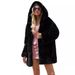 Women’s Faux Fur Long Coat – Winter Warm Luxe Coat, Black, Oversized Fit (S-XXXL)_ecoleips.com