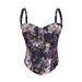 Cross-Border New Sexy Strapless Top Camisole Inner Outer Wear With Chest Pads Vintage Court Style Fishbone Corset_ecoleips.com