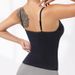 Women's Clothing Seamless High Elastic Sports Yoga Bra Vest Integrated Detachable Chest Pad Adjustable Shoulder Strap Short Interior_ecoleips.com