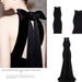 Women's Clothing Elegant Halter Neck Velvet Evening Gown For Women Mermaid Bridal Toast Dress For Emcees Suitable For Coming Of Age Ceremony_ecoleips.com