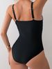 Striped One Piece Bikini Swimsuit Women's Conservative Beach Vacation Hot Spring Regular Fit Polyester_ecoleips.com