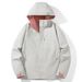 Spring Fashion Baseball Jersey Outerwear Zip-Up Coat Women Polyester Long Sleeve Casual Windproof Waterproof Wear-Resistant Zipper Hooded Jacket M-5XL_ecoleips.com