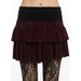 Millennial Hot Girl Low Waisted Color Block Striped Slim Fit A-Line Skirt Fashionable Dark Girl Style New_ecoleips.com