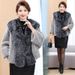 Luxury Fox Fur Collar Short Coat – Elegant Women’s Faux Fur Jacket, Oversized Cape Style, Timeless Versatile Outerwear (One Size Fits Most)_ecoleips.com