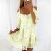Aria Basics Aria Basics Cross-Border Princess Style European And American Off Shoulder Lace Strap Fashion Solid Color Loose Dress_ecoleips.com