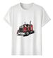 Women's T-Shirts Tshirt Muscle Freaks Red Truck Transport Trucking Style_ecoleips.com