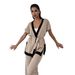 Women's Clothing Fashion Suit Trousers Summer Solid Color Lace Waist Slit Casual_ecoleips.com