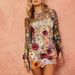 Women's Clothing Three Dimensional Embroidery Mesh Lace Embroidery Hip Hugging Slimming Sexy Dress Short Skirt_ecoleips.com