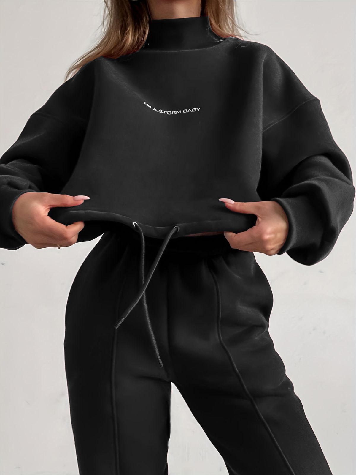 Women's Clothing Printed Hoodie Set Two-piece_ecoleips.com