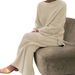 Women's Clothing Autumn/Winter Oversized Knit Sweater Set – Long-Sleeve Two-Piece Outfit (S-3XL, Wool Blend, Solid Colors, Casual & Office Wear)_ecoleips.com