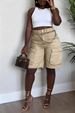 Spring/Summer Women's Clothing Ripped Straw Wash Work Pocket Jeans New Style Hot Item_ecoleips.com