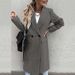 Women's Clothing Autumn And Winter Thickened Single Breasted Solid Color Ladies' Slim Long Trench Coat Woolen Coat Female_ecoleips.com