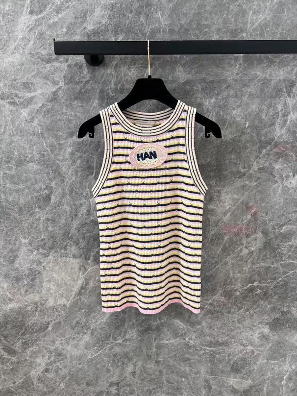C Brand Women's round Neck Striped Knit Dress Slim Fit Short Sleeve Base Layer Top Stretch Vest Spring New Arrival 2025_ecoleips.com