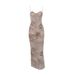 Women's Clothing Printed Suspender Skirt Slim Fit Backless Temperament Slit Long Skirt Floral Dress_ecoleips.com