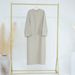Modest Abaya Dress Women's Solid Color Casual Loose Dress Elegant Muslim Fashion Robe Large Size For Middle East_ecoleips.com