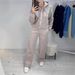 Streetwear Hoodie & Pants Set -Oversized Long-Sleeve Sweatshirt With Straight-Leg Joggers, 95% Polyester Unisex Lounge Outfit For Fall/Winter (S-XL)_ecoleips.com