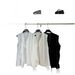 Designer Fake Two-Piece Sleeveless Blouse, Chiffon Top With Layered Detail, Loose Fit Elegant Shirt For Women_ecoleips.com