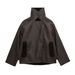Aria Basics 2024 European And American Sheepskin One-Piece Winer Sree Syle Women's Loose Double-Sided Jacke Suede Thickened_ecoleips.com