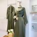 Women's Clothing Fashion Satin Puff Sleeve Pile Collar Dress_ecoleips.com