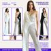 Women's Clothing Silver Splicing Sequins One Shoulder Fashion Sequins Jumpsuit_ecoleips.com