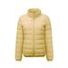 Pinghu Chixin Women's 90% Solid Color Stand Collar Seamless Quilted Down Jacket Short Large Size Coat_ecoleips.com