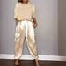 Fashionable Satin Semi-Sleeve Top And Pants Set For Women_ecoleips.com