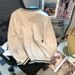 Women's Loose Fit Round Neck Knit Sweater With Embroidered Heart Design - Long Sleeve Casual Pullover For Autumn_ecoleips.com
