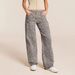 Women's Straight Leg Jeans Leopard Print Denim Street Fashion_ecoleips.com