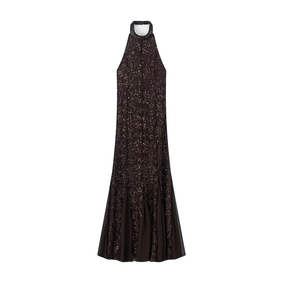 Elegant Long Fishtail Sequined Dress Sexy Banquet Party Women's Clothing_ecoleips.com