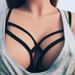 Sexy Strappy Bralette Top For Women - Stretchy V-Neck Sleeveless Cami With Adjustable Ties, Comfortable & Stylish For Daily Wear_ecoleips.com