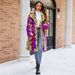 Bold Color-Block Faux Fur Coat With Leopard Print – Hooded Longline Jacket For Women (Rainbow Leopard, S-XXL)_ecoleips.com