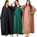 Women's Clothing Elegant Loose Bat Sleeve Beaded Cardigan Dress Long Skirt_ecoleips.com
