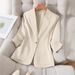 European American Cross-border Trade Thin Blazer For Women, High-end And Elegant Mid-sleeve Suit, In Stock_ecoleips.com