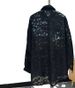 Effortless Elegance V-Neck Shirt – Loose Fit Long Sleeve Blouse For Women (Black/White)_ecoleips.com