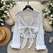 Women's French Style Bow Tie Blouse - Elegant Loose Fit Long Sleeve Shirt For Office & Casual Wear_ecoleips.com