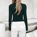Y2k Stretch Knit Long Sleeve Top For Women - U Neck Layering Tee In 12 Trendy Colors - Soft Viscose Blend Fabric, Comfort Fit S/M/L/Xl_ecoleips.com