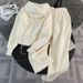 Oversized Fleece-Lined Hoodie & High-Waisted Wide-Leg Pants Set – Cozy Winter Outfit For Women, Trendy Two-Piece Loungewear With Youthful Silhouette_ecoleips.com