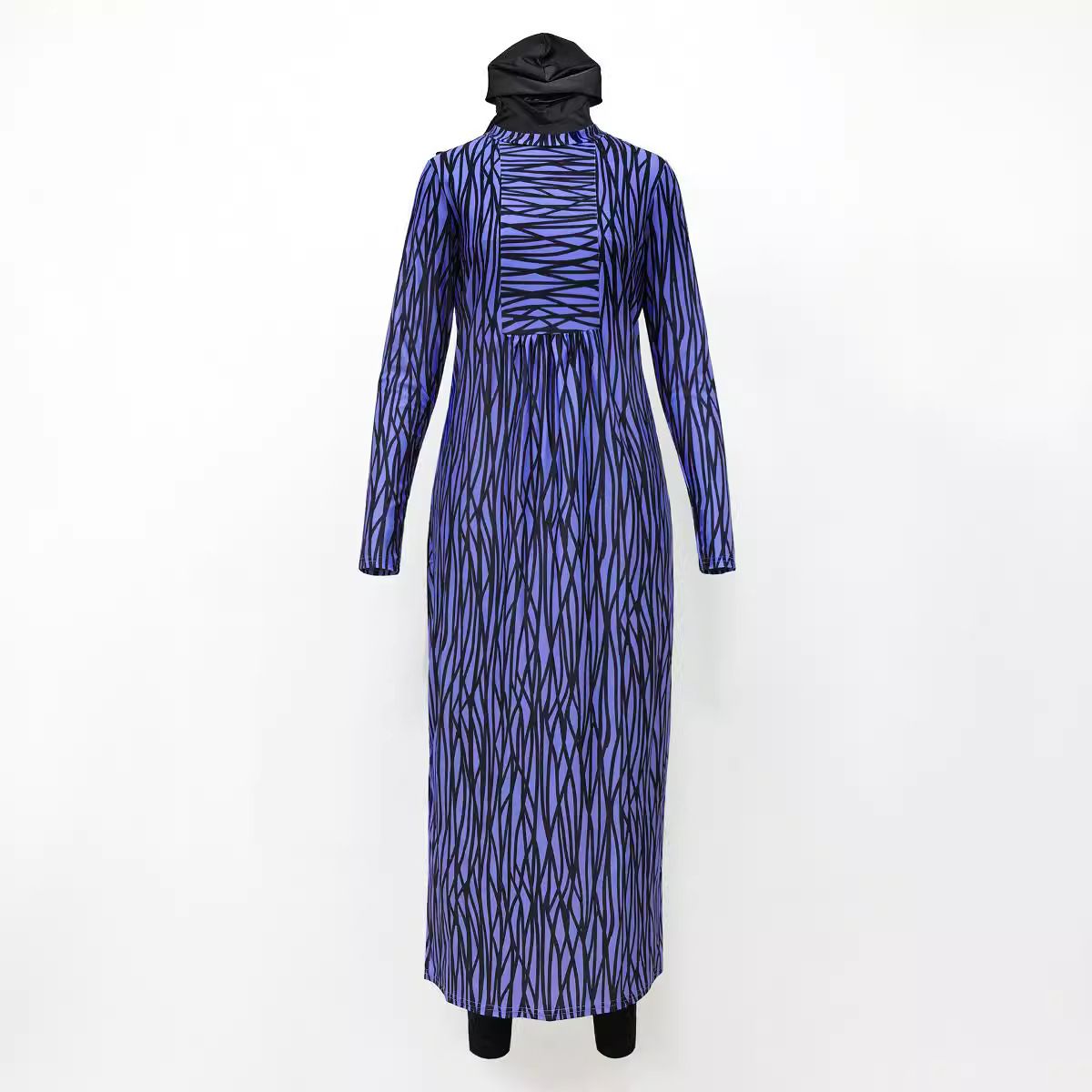 Outdoor Sunscreen Conservative Printed Trousers Hat Long Skirt And Swimsuit Southeast Asia Full Coverage Beach Three Piece Suit_ecoleips.com