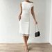 Voya Cross-border European American Style French Off-shoulder For Women, Summer Waist-cinching Slimming Lace Bodycon Dress,_ecoleips.com