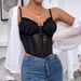 Women's Clothing Summer New Simple Ins Style Sexy Advanced Lace Pleated Wood Ear Edge Buttoned Fish Bone Small Vest_ecoleips.com