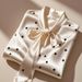 Women's Clothing Spring New Bow Tie French High End Satin Polka Dot Shirt To Cover The Flesh And Make You Look Thin Long Sleeved Top_ecoleips.com