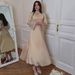 Spring Solid Color Satin Slimming Dress Lace-Up Princess Style European American Design Cotton Polyester Women's Clothing_ecoleips.com