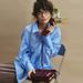 Women's Clothing Summer New Sweet Fresh Loose Large Size Lapel Long Sleeve Ladies Shirt Tops_ecoleips.com