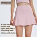 Tennis Skirt Spring And Summer New High Waist And Thin Fake Two-piece Skirt Pants Women's Inner Pocket Sports Fitness Clothes Yoga Skirt_ecoleips.com