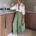Women's Clothing Shirts Spring And Summer Hollow Printing Loose Button Grid Fashion Tops Women's Shirts_ecoleips.com