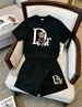 DR Women's Slim Fit Bear Print Pant Set Casual Sportswear Two Piece Student Outfit Korean Style Thin Summer FashionDR_ecoleips.com